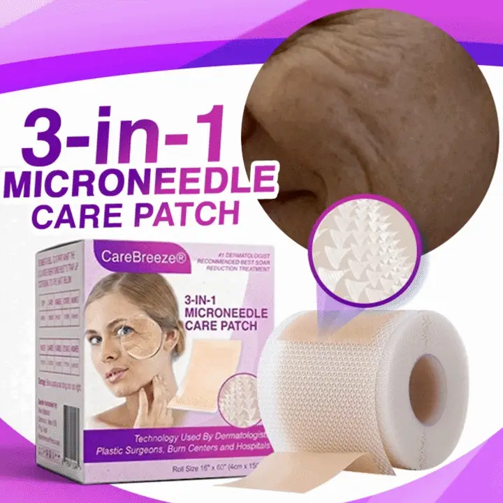 ✅ CareBreeze® 3-in-1 Microneedle Anti-Aging Patch